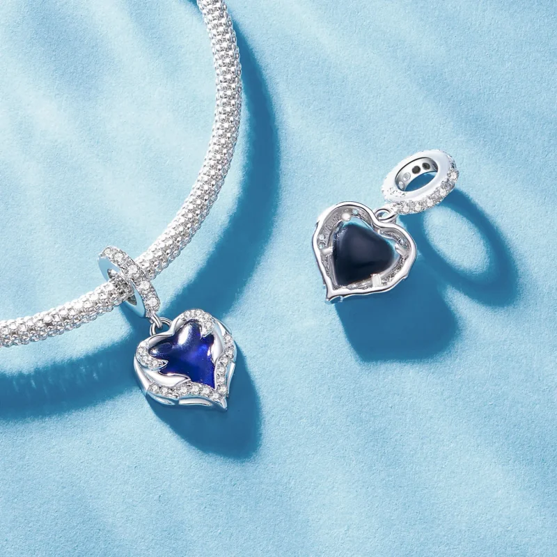 (image for) Pandora Style Guardian Heart Dangle - BSC900 - View 4