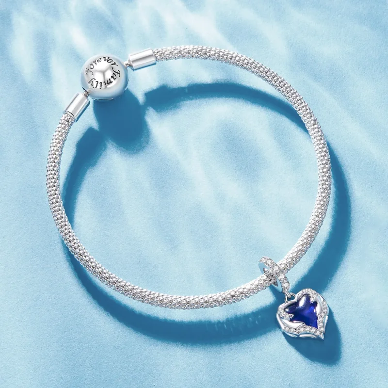 (image for) Pandora Style Guardian Heart Dangle - BSC900 - View 5