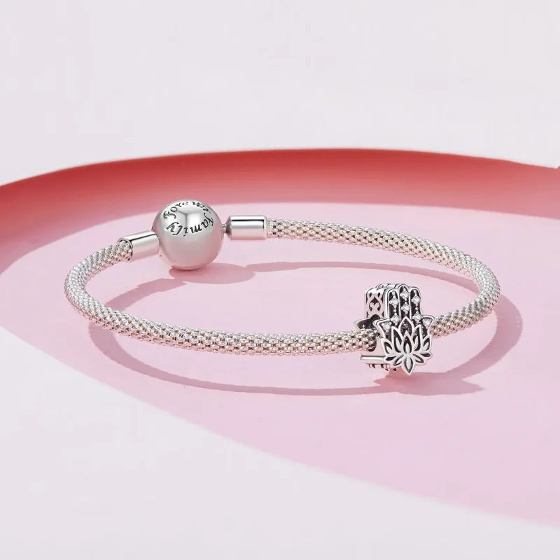 (image for) Pandora Style Hand of Fatima Charm - SCC2628 - View 5