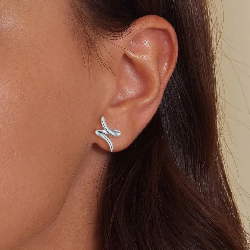 (image for) Pandora Style Headphones Studs Earrings - BSE903 - View 6