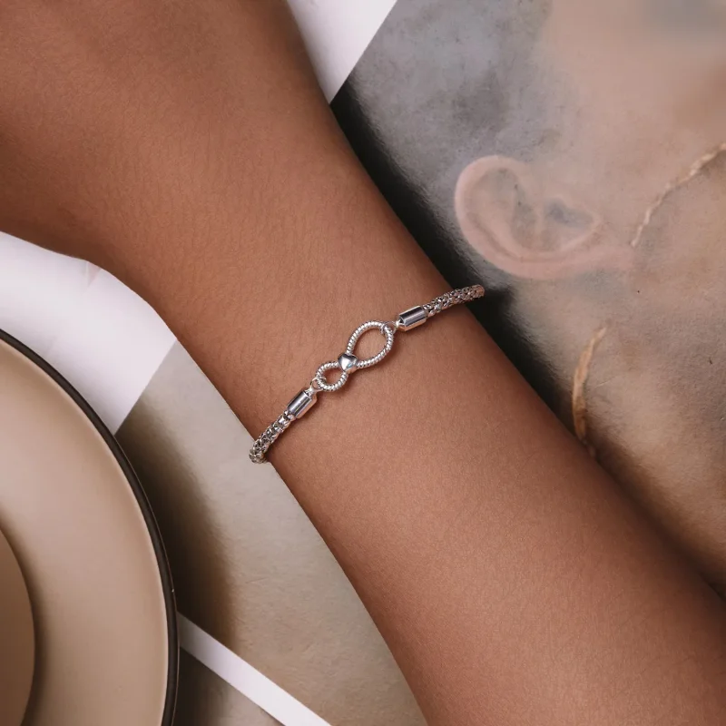 (image for) Pandora Style Infinity Basic Chain Bracelet - SCB260 - View 4