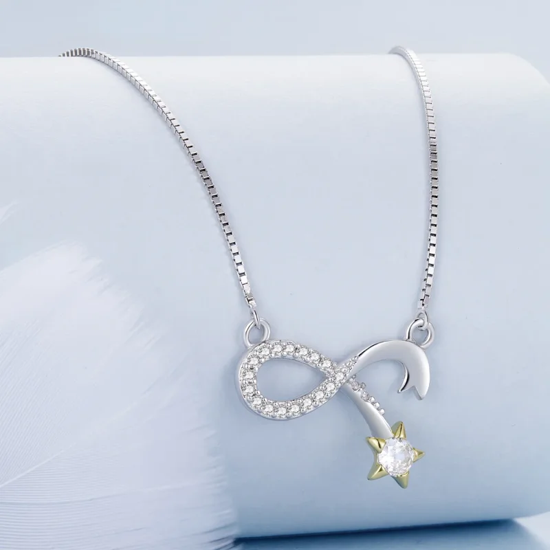 (image for) Pandora Style Infinity Symbol Necklace - BSN351 - View 2