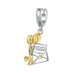 Pandora Style Invitation Dangle - BSC864 (image for) Pandora Style Invitation Dangle - BSC864