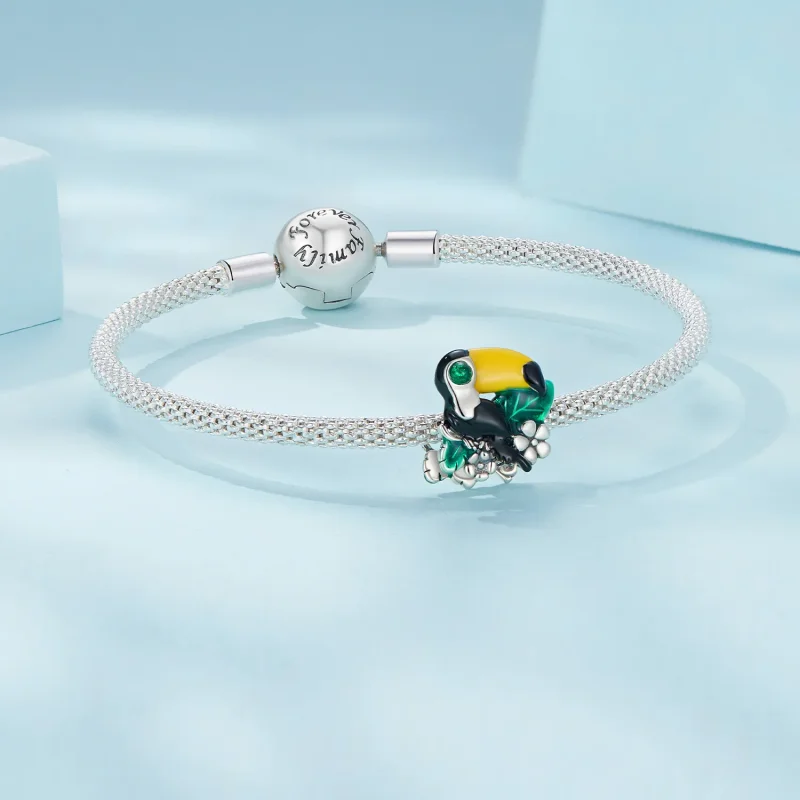 (image for) Pandora Style Jungle Toucan Charm - SCC2520 - View 5