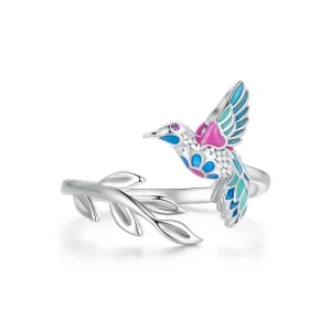 (image for) Pandora Style Kingfisher Open Ring - BSR483-E