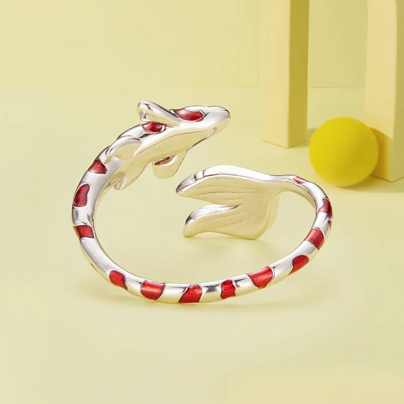 (image for) Pandora Style Koi Open Ring - BSR474-E - View 4