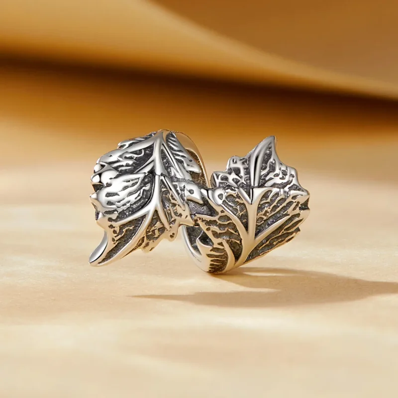 (image for) Pandora Style Leaf Charm - SCC2575 - View 2