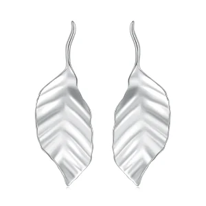 Pandora Style Leaves Studs Earrings - BSE812 (image for) Pandora Style Leaves Studs Earrings - BSE812