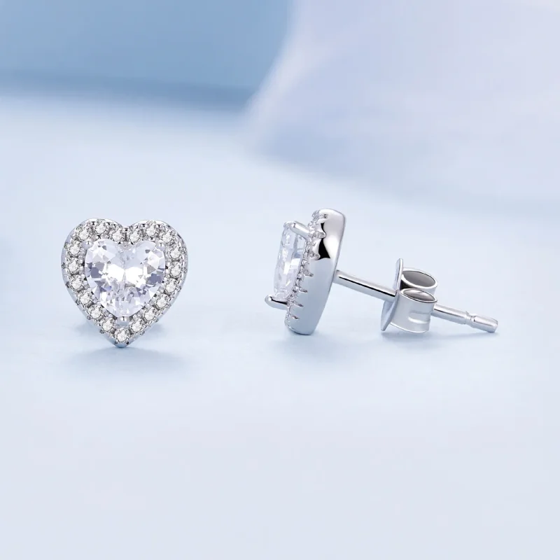 (image for) Pandora Style Light Luxury Stud Earrings - BSE894 - View 4