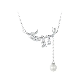 Pandora Style Lily of The Valley Necklace - BSN357 (image for) Pandora Style Lily of The Valley Necklace - BSN357