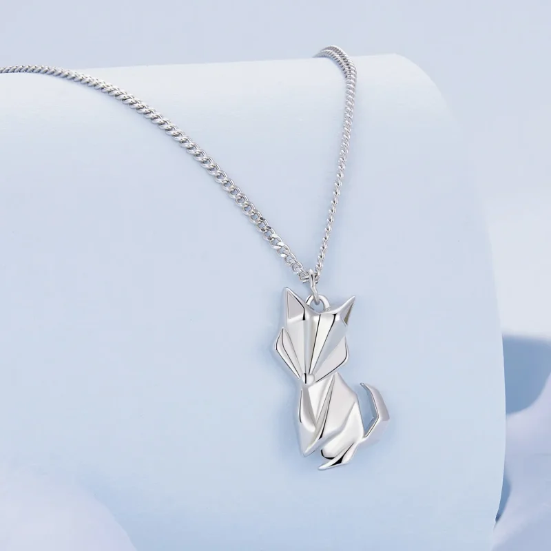 (image for) Pandora Style Little Fox Necklace - BSN319 - View 2