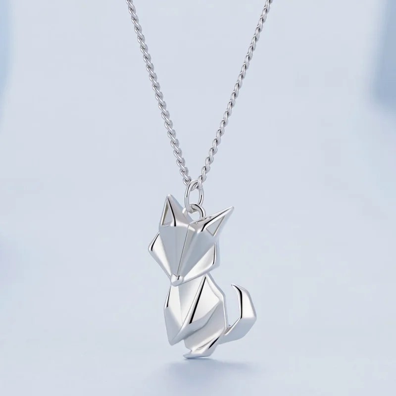 (image for) Pandora Style Little Fox Necklace - BSN319 - View 3