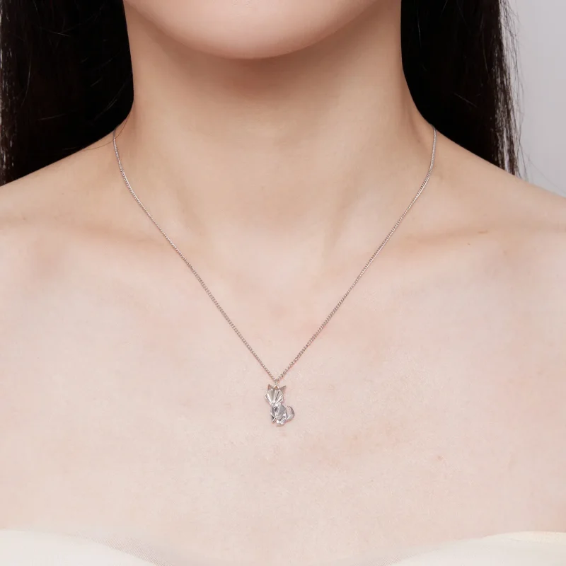 (image for) Pandora Style Little Fox Necklace - BSN319 - View 6