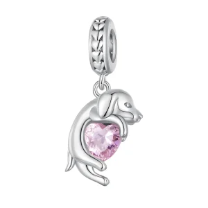 Pandora Style Little Golden Retriever Dangle - BSC799 (image for) Pandora Style Little Golden Retriever Dangle - BSC799