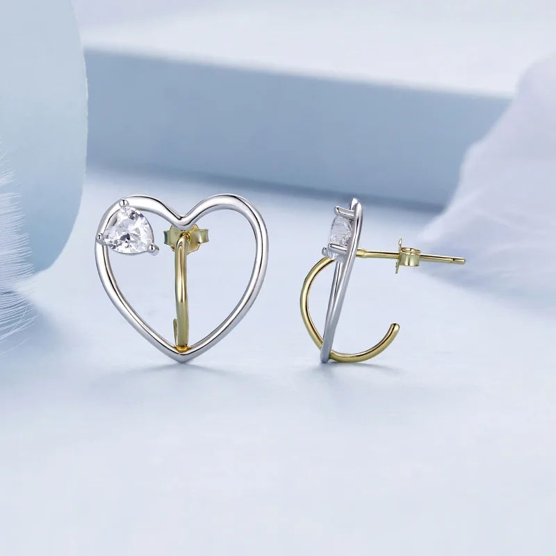 (image for) Pandora Style Love Studs Earrings - BSE888 - View 4