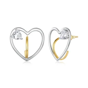 Pandora Style Love Studs Earrings - BSE888 (image for) Pandora Style Love Studs Earrings - BSE888