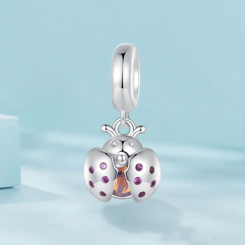 (image for) Pandora Style Lucky Ladybug Dangle - SCC2613 - View 2