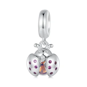 Pandora Style Lucky Ladybug Dangle - SCC2613 (image for) Pandora Style Lucky Ladybug Dangle - SCC2613