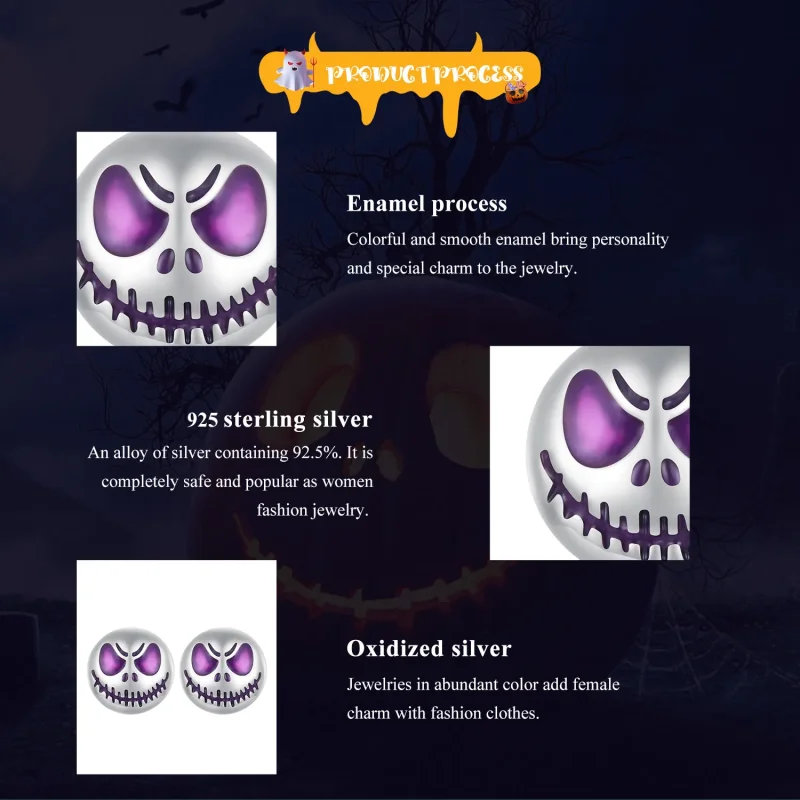 (image for) Pandora Style Luminous Personalized Studs Earrings - SCE1639 - View 8