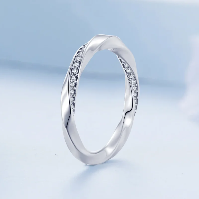 (image for) Pandora Style Möbius Ring - BSR457 - View 2