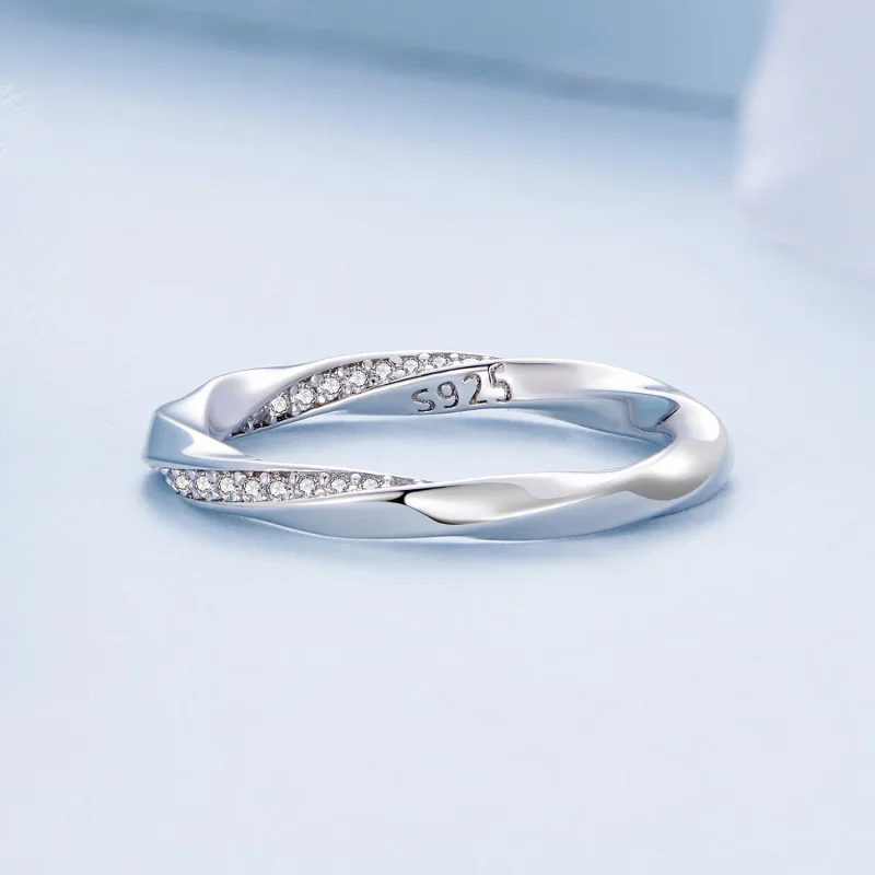 (image for) Pandora Style Möbius Ring - BSR457 - View 3