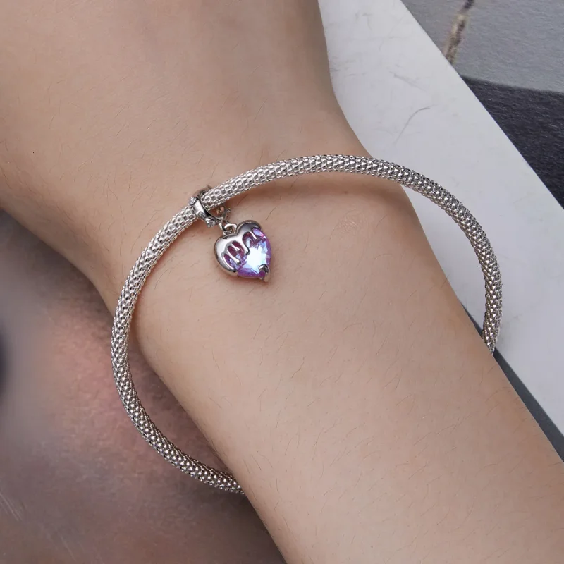 (image for) Pandora Style Melting Girl's Heart Dangle - SCC2471 - View 4