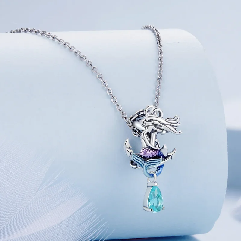 (image for) Pandora Style Mermaid Anchor Charm - BSC903 - View 2