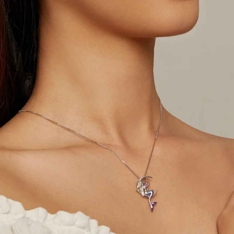 (image for) Pandora Style Mermaid Necklace - BSN338 - View 5