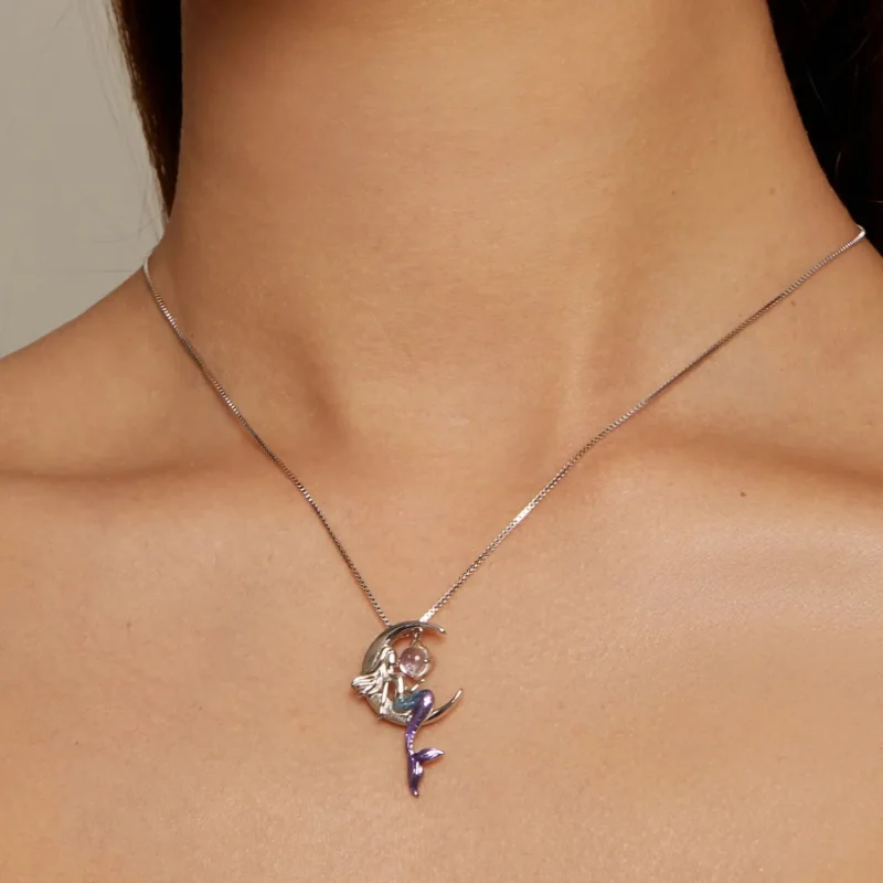 (image for) Pandora Style Mermaid Necklace - BSN338 - View 6