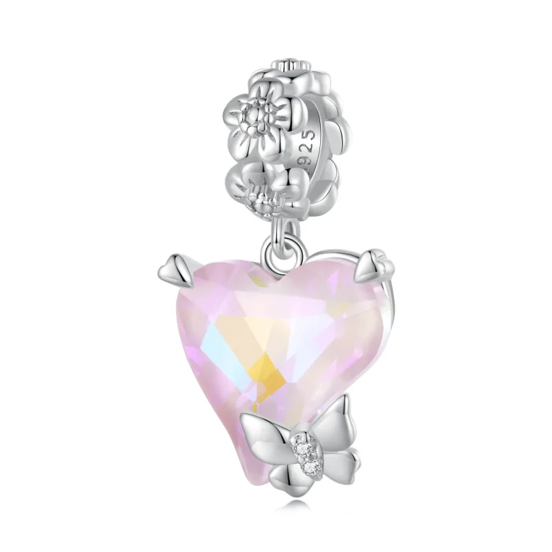 (image for) Pandora Style Mocha Butterfly Dangle - BSC809 - View 6