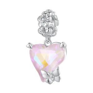 (image for) Pandora Style Mocha Butterfly Dangle - BSC809