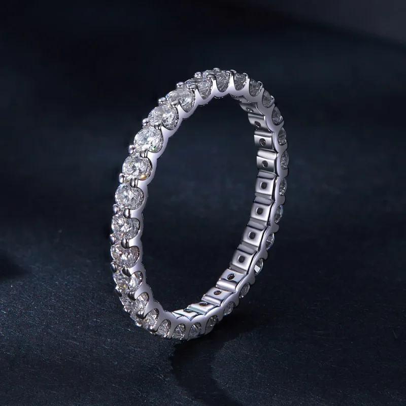 (image for) Pandora Style Moissanite Ring - MSR034 - View 2