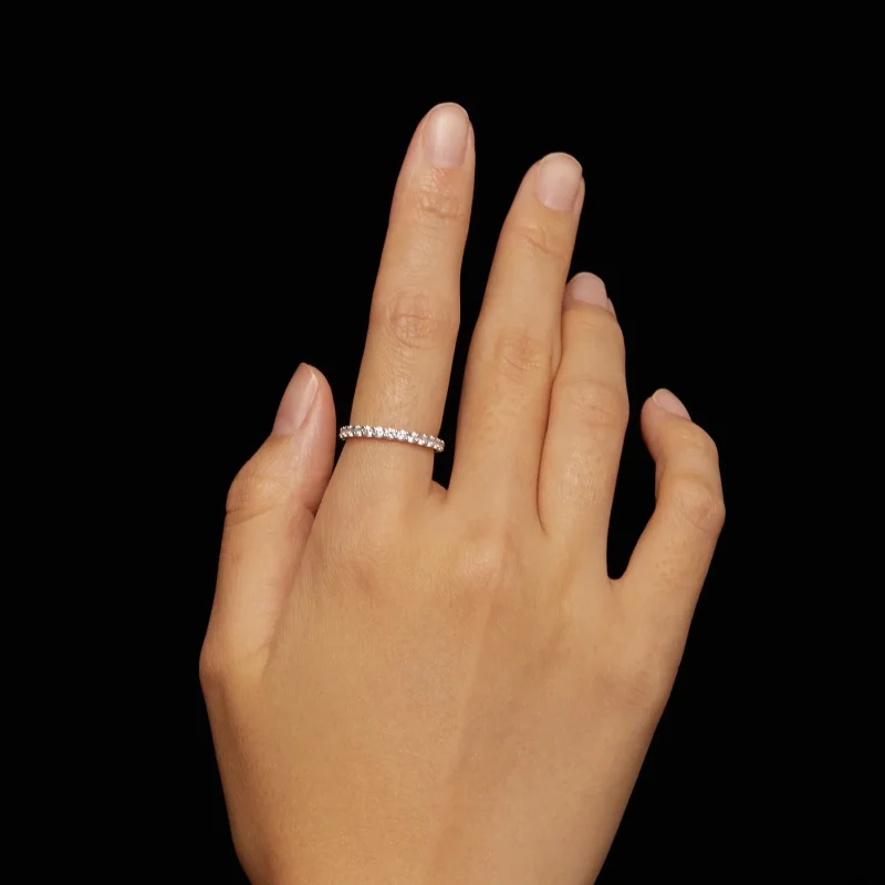 (image for) Pandora Style Moissanite Ring - MSR034 - View 6