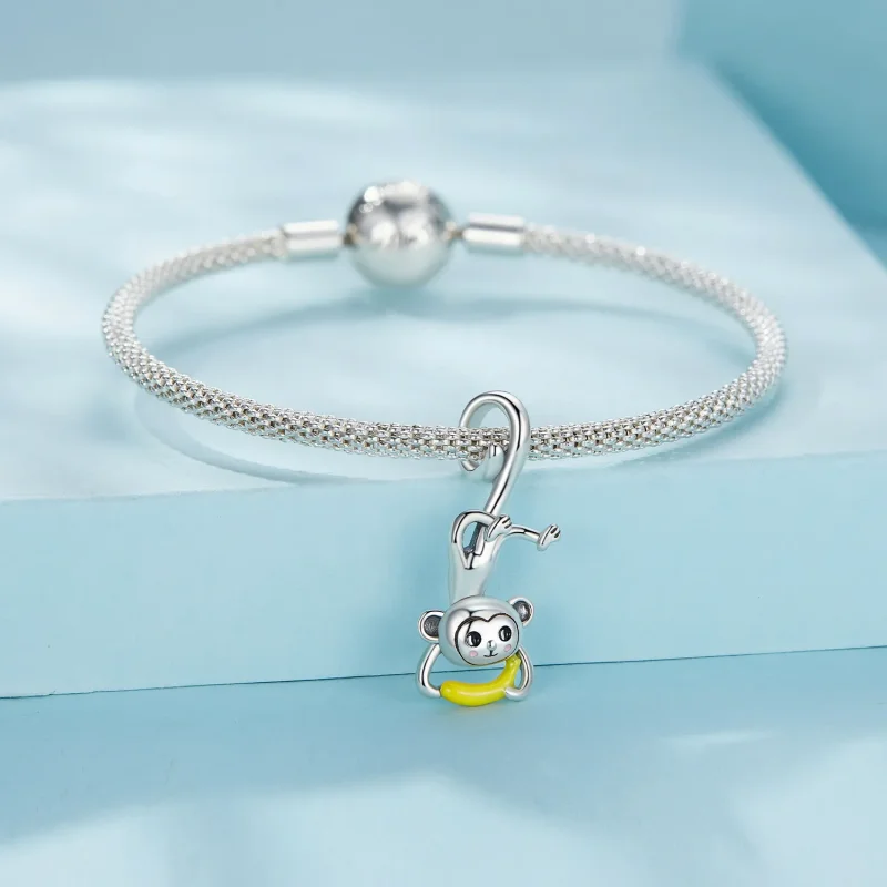 (image for) Pandora Style Monkey Dangle - SCC2547 - View 3