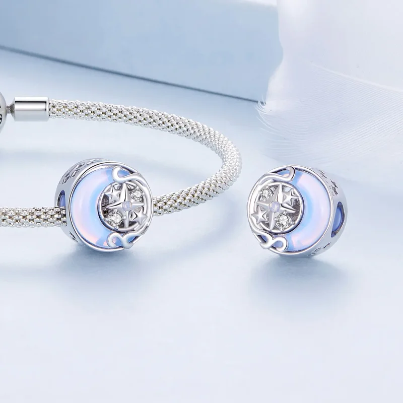 (image for) Pandora Style Moon Starburst Charm - BSC927 - View 4