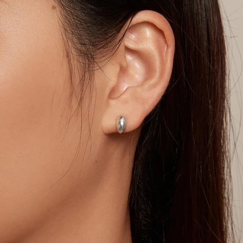 (image for) Pandora Style Moon Studs Earrings - SCE1632 - View 5