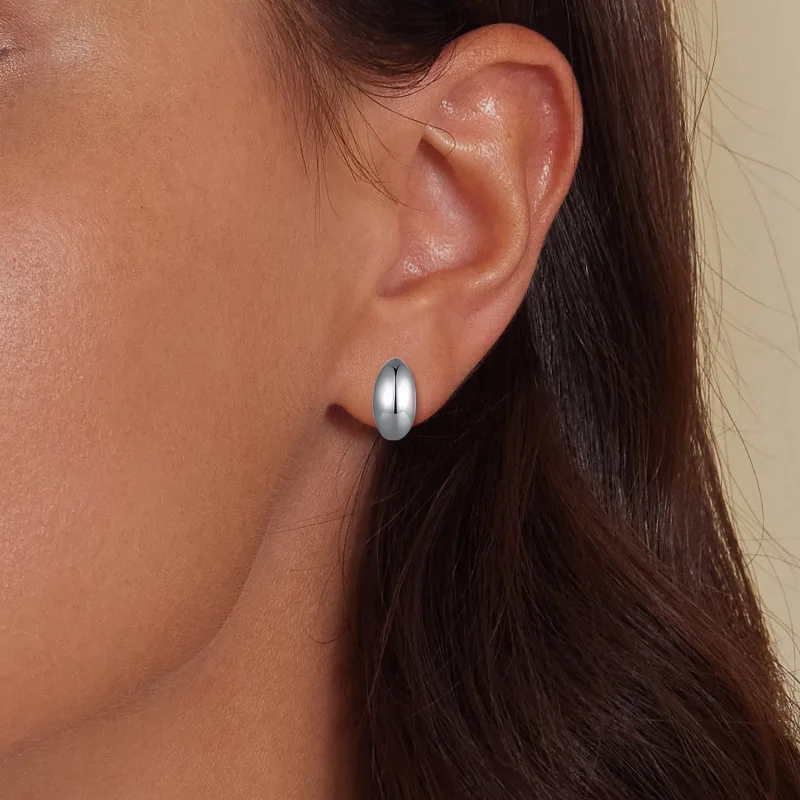 (image for) Pandora Style Moon Studs Earrings - SCE1632 - View 9