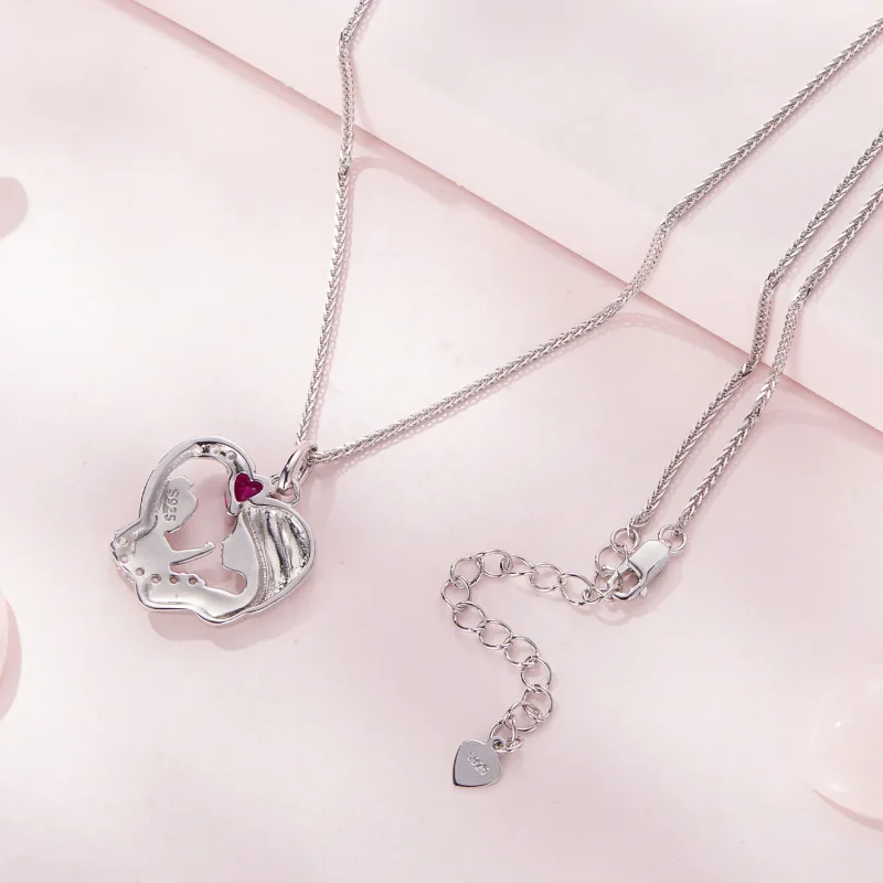 (image for) Pandora Style Mother and Son Necklace - BSN323 - View 4