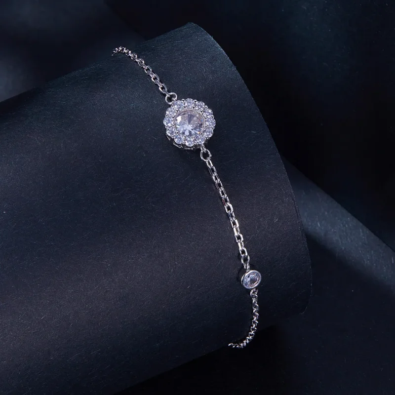 (image for) Pandora Style One Carat Simple Bracelet(One Certificate) - MSB007 - View 2