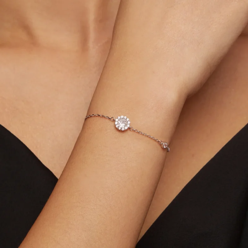 (image for) Pandora Style One Carat Simple Bracelet(One Certificate) - MSB007 - View 4
