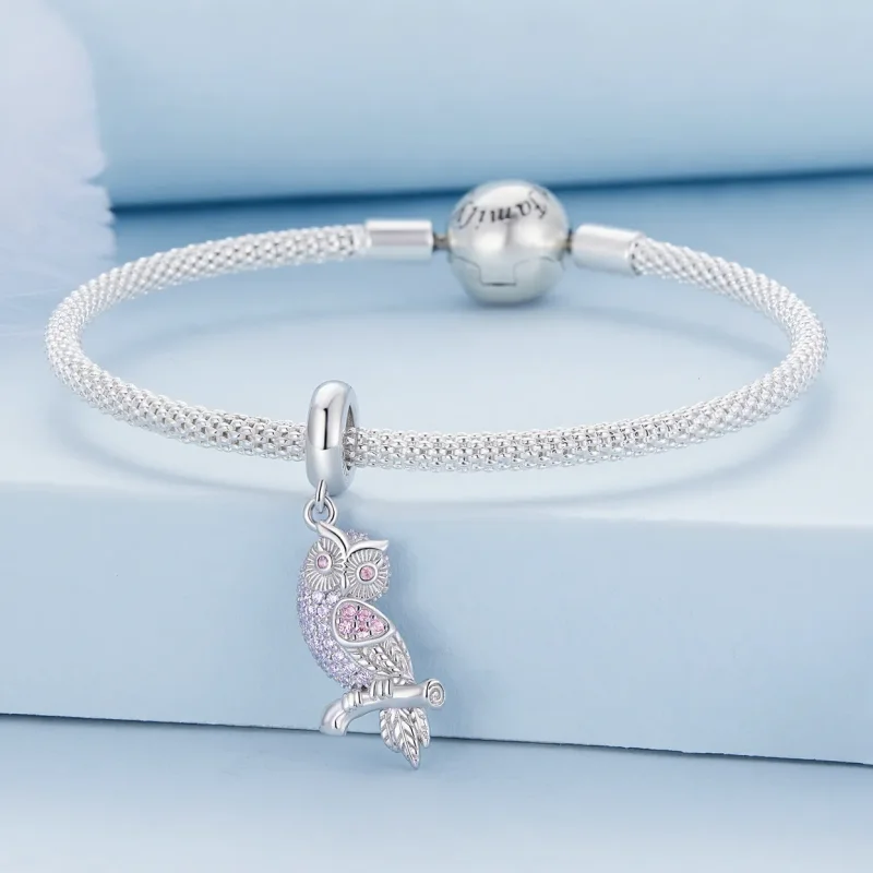 (image for) Pandora Style Owl Dangle - BSC832 - View 3