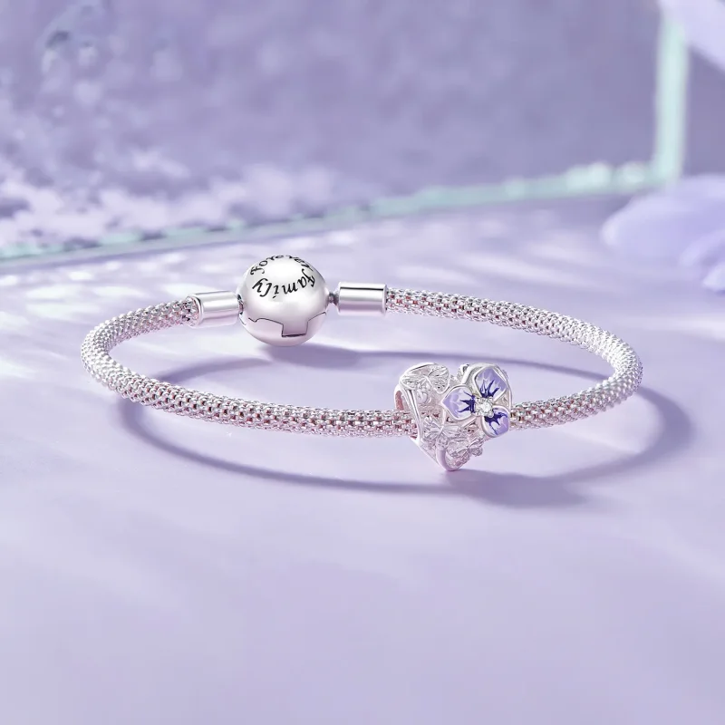 (image for) Pandora Style Pansy Charm - SCC2585 - View 5