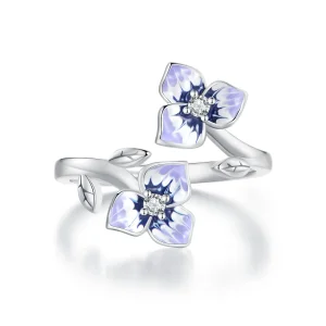 Pandora Style Pansy Ring - BSR451-E (image for) Pandora Style Pansy Ring - BSR451-E