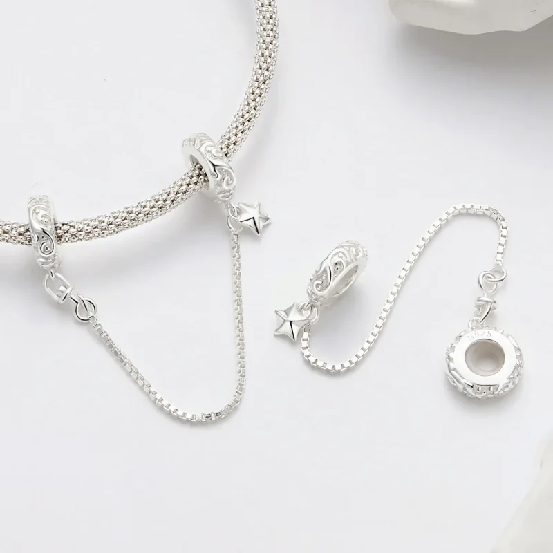 (image for) Pandora Style Pattern safe Chain - SCC2620 - View 4