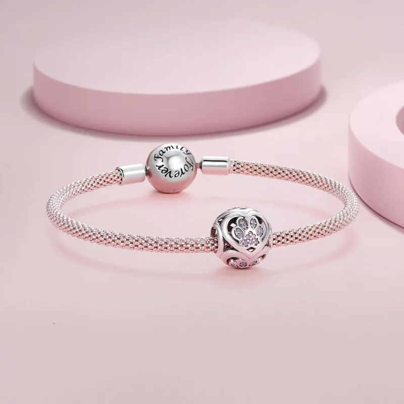 (image for) Pandora Style Paw Print Charm - SCC2578 - View 5