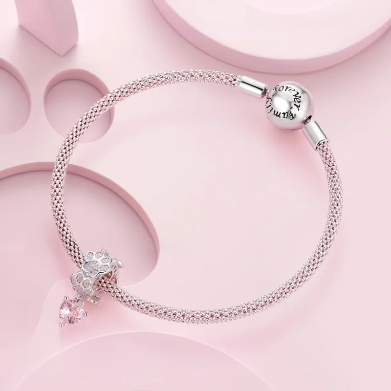 (image for) Pandora Style Paw Print Dangle - SCC2577 - View 7