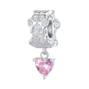 (image for) Pandora Style Paw Print Dangle - SCC2577