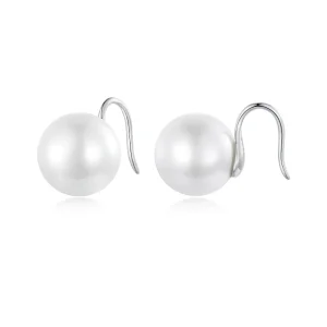 Pandora Style Pearl Stud Earrings - BSE857 (image for) Pandora Style Pearl Stud Earrings - BSE857