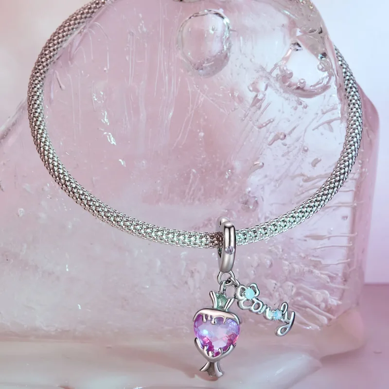 (image for) Pandora Style Pink Candy Dangle - SCC2640 - View 2