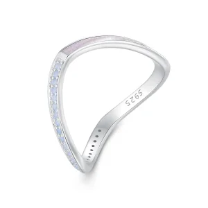 Pandora Style Pink Wish Bone Ring - SCR945-PK (image for) Pandora Style Pink Wish Bone Ring - SCR945-PK